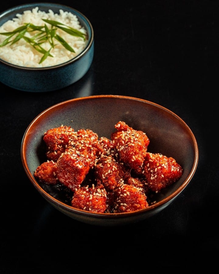 Small Orange Chicken.